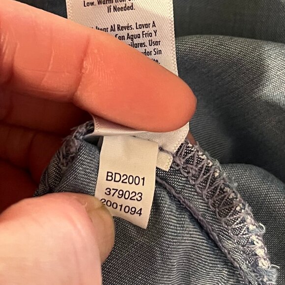 Justice Girls PAC-MAN Chambray Denim w Embroidery Short-Sleeve Button-Up SZ XL - Picture 4 of 10